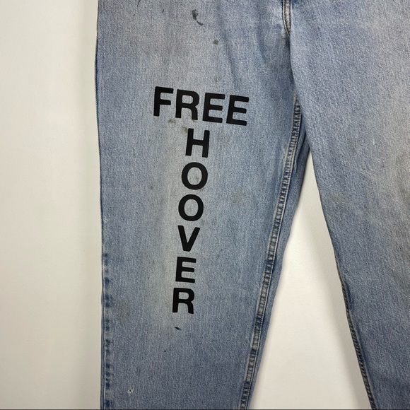 FREE HOOVER VINTAGE REPURPOSED LEVI’S JEANS - Picture 2 of 10